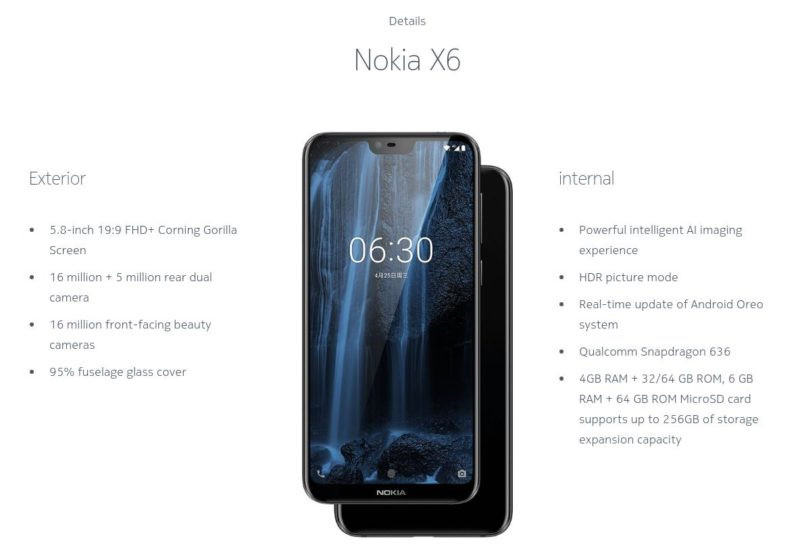 Nokia X6 ‘tai thỏ’ ra mắt với cấu hình cao, giá hơn 200 USD